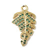 Brass Micro Pave Cubic Zirconia Pendants LS-KK-G534-01B-G-1