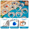 12Pcs 12 Colors Tibetan Style Alloy Big Pendants FIND-TA0004-24-3
