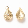 Brass Pendants ZIRC-L098-029G-2