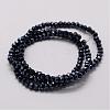 Electroplate Glass Bead Strands GLAA-K016-2x3mm-10PL-2