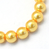Baking Paint Pearlized Glass Pearl Round Bead Strands LS-HY-Q003-10mm-56-2