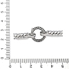 Ring Brass Micro Pave Clear Cubic Zirconia Fold Over Clasps KK-Z143-12P-3