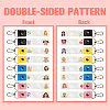PU Leather & Cotton Name Marker Keychain AJEW-WH0514-019-3