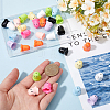 36Pcs 9 Colors Opaque Acrylic Beads MACR-SC0001-61-3