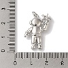 Rack Plating Brass Micro Pave Clear Cubic Zirconia Pendants LS-KK-B092-40P-3