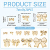 20Pcs 10 Styles CCB Plastic Pendants CCB-TA0001-19B-4