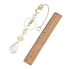 Glass Teardrop Hanging Suncatchers HJEW-JM05038-3