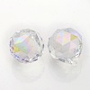 Faceted Round Glass Pendants X-GLAA-O008-G03-1