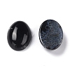 Oval Natural Dyed & Heated Black Agate Cabochons G-K020-18x13mm-01-4