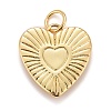 Rack Plating Real 18K Gold Plated Brass Pendants KK-E260-01G-L-2