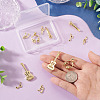 12Pcs 6 Styles Brass Pendants FIND-TA0008-88G-6