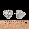 Natural Quartz Crystal Pendants G-P588-01G-11-3