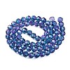 Baking Paint Transparent Glass Beads X1-DGLA-A035-T10mm-A07-3