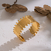 Fashion 304 Stainless Steel Open Cuff Bangles OU3634-2