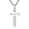 Stainless Steel Cross Pendant Necklace for Men RC3506-4-1