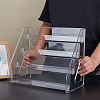 4-Tier Acrylic Display Riser Stands for Cosmetic Jewelry ODIS-WH0043-217B-2