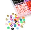 DIY Heishi Polymer Clay Beads Jewelry Making Finding Kit DIY-FS0005-94D-5