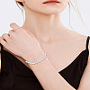 1Pc ABS Plastic Imitation Pearl Beaded Bracelets for Women BJEW-LP0005-03-1