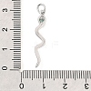 Brass Micro Pave Cubic Zirconia Pendants KK-V007-007P-02-1-3