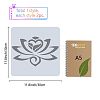 Gorgecraft Plastic Drawing Painting Stencils Templates DIY-GF0006-02B-2