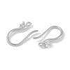 Brass Micro Pave Cubic Zirconia Earring Hooks KK-U008-09P-2