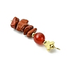 Gemstone Links Connector Charms PALLOY-JF03230-5