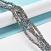 Electroplate Glass Beads Strands EGLA-A034-T4mm-J16-4