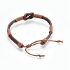 Cowhide Leather Cords Bracelets BJEW-JB04132-02-2