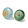 5Pcs Handmade Lampwork Pendants LAMP-L087-01G-2