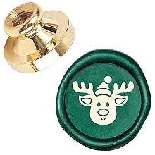 Wax Seal Brass Stamp Head AJEW-WH0209-579