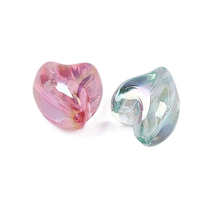 UV Plating Transparent Acrylic Beads MACR-C036-10-1