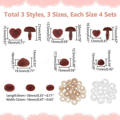 Flocky & Plastic Safety Craft Noses FIND-PH0020-68A-1