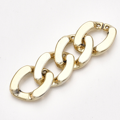 UV Plating ABS Plastic Linking Rings CCB-S162-09G-1