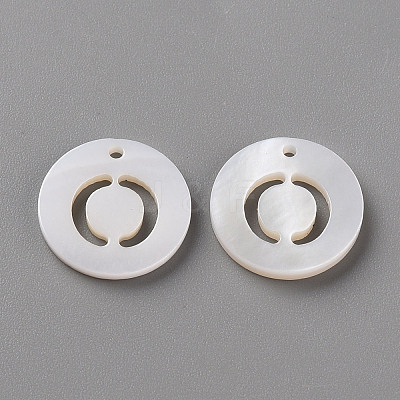 Natural Freshwater Shell Pendants LS-SHEL-Q311-008O-1