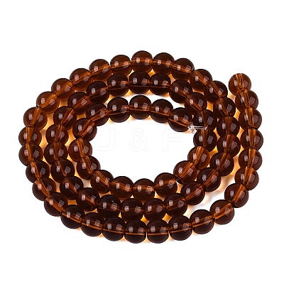 Transparent Glass Beads Strands GLAA-T032-T6mm-30-1