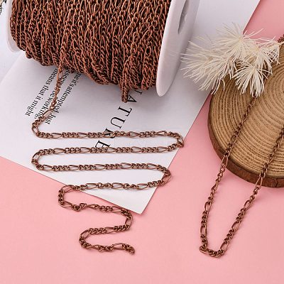 Iron Handmade Chains Figaro Chains Mother-Son Chains CHSM005Y-R-1