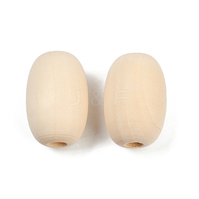 Wood European Beads WOOD-F017-04-1
