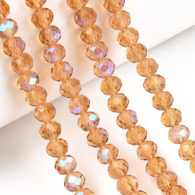 Electroplate Glass Beads Strands EGLA-A034-T2mm-L23-1