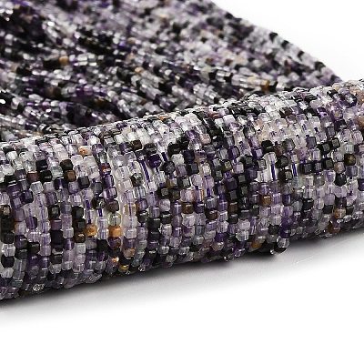 Natural Purple Fluorite Beads Strands G-RM2025-32B-04-1