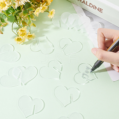 60Pcs Acrylic Wine Glass Charms AJEW-FG0002-22-1