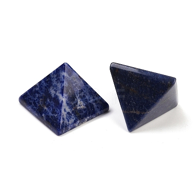 Natural Sodalite Orgonite Pyramid Display Decorations G-C186-07J-1