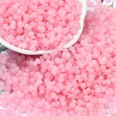 Transparent Colours Glass Seed Beads SEED-R001-01N-1
