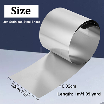 304 Stainless Steel Sheet STAS-WH0051-003P-01-1