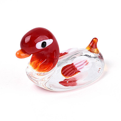 Handmade Lampwork Duck Display Decorations LAMP-T025-14E-1