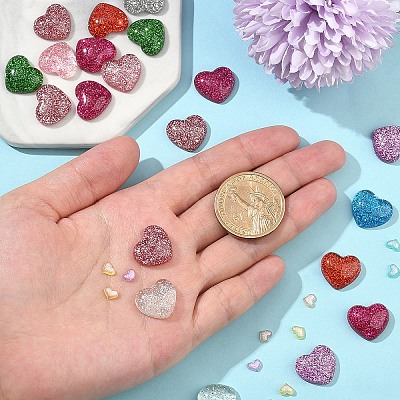 50Pcs 2 Styles Resin Cabochons CRES-YW0002-39-1