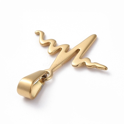304 Stainless Steel Pendants STAS-I127-033G-1