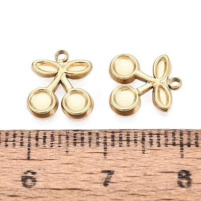304 Stainless Steel Charms STAS-N125-25H-G-1