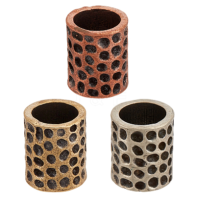 3Pcs 3 Colors Brass Beads KK-OC0001-65-1