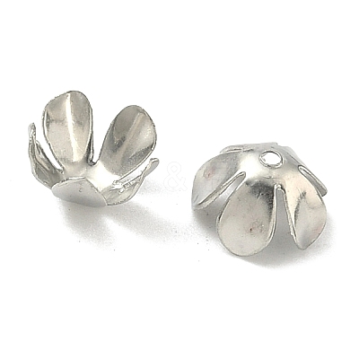5-Petal Iron Flower Bead Caps X-IFIN-M008-02P-1