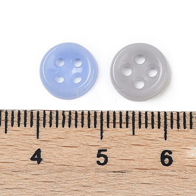 4-Hole Glass Buttons PORC-R010-01C-1